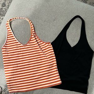 2 American Eagle halter tops